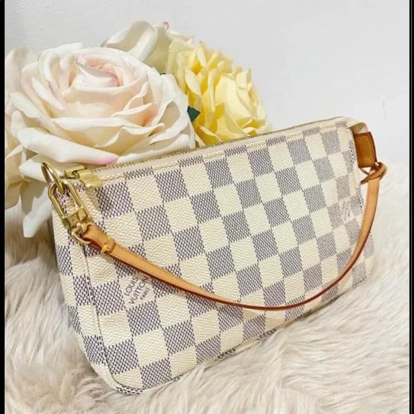 Louis Vuitton pochette accessories mini bag, damier azur - Picture 4 of 7